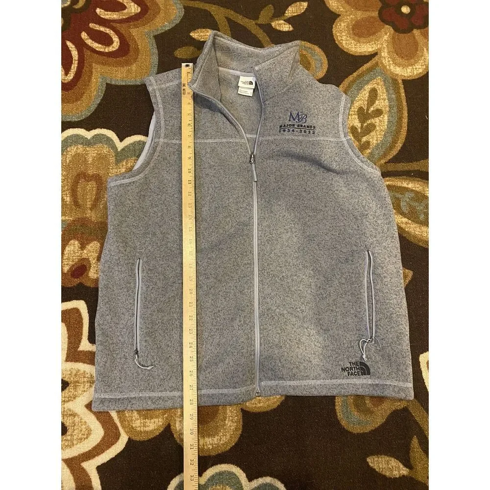 The North Face Men's Performance Fleece Full Zip Vest Gray • XL‎ Logo Used